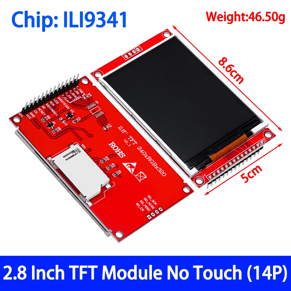 2.8-Inch TFT LCD Display Module with ILI9341 7 2.8-Inch TFT LCD Display Module with ILI9341 - Image 7