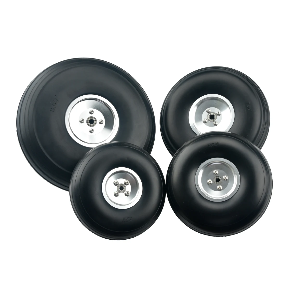 RC PU Wheels 5.5-8.5 Inches for Model Aircraft 2 RC PU Wheels 5.5-8.5 Inches for Model Aircraft - Image 2