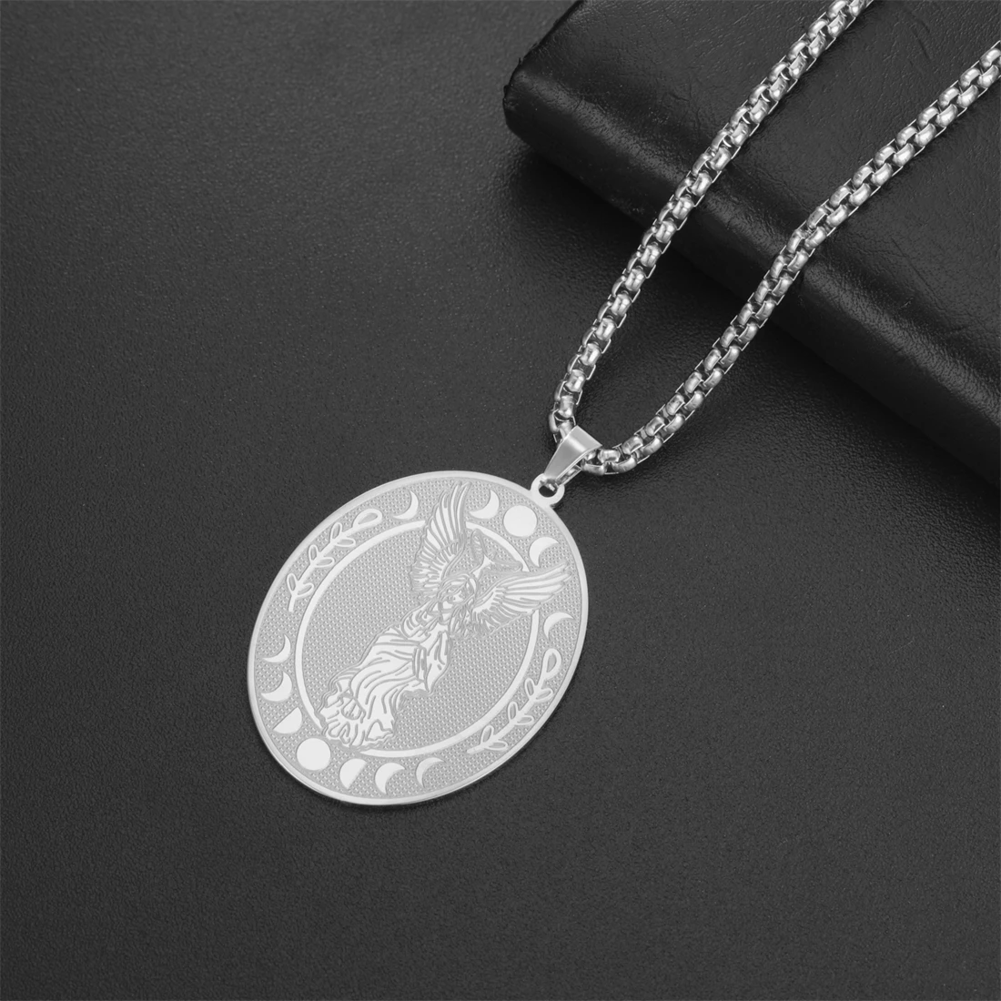 Stainless Steel Lilith Sigil Necklace 3 Stainless Steel Lilith Sigil Necklace - Image 3