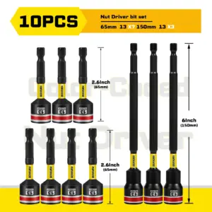 Heavy-Duty Impact Nut Driver Set 8mm-13mm 15 S23c24f5b78084c4996ccd3dfba4a3706a