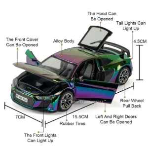 1:32 Scale Alloy Car Model RS6 and R8 12 S23f9eeaa78df4982b21cc4e9781e86a6y