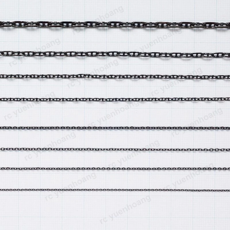 Black Metal Anchor Chain for RC Boats 2 Black Metal Anchor Chain for RC Boats - Image 2