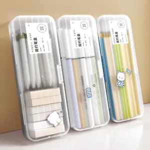 Transparent Storage Box for Office Supplies 9 S23fe2d32908b4dfe8a746c85bd5e81f8a