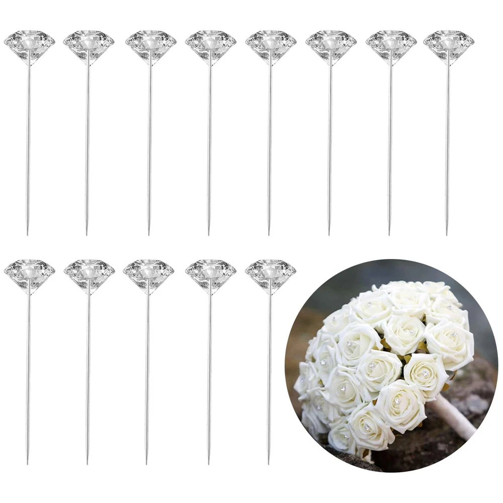 Elegant Clear Crystal Head Pins for Crafts 3 Elegant Clear Crystal Head Pins for Crafts - Image 3