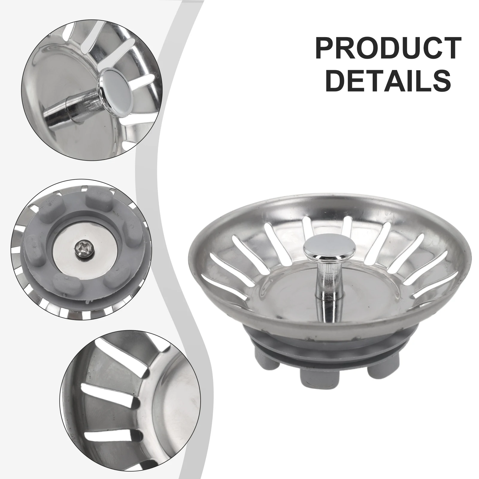 Stainless Steel Kitchen Sink Strainer 2 Stainless Steel Kitchen Sink Strainer - Image 2