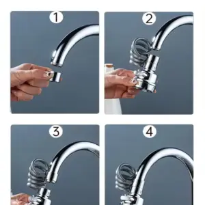 Multi-Mode Faucet Extender with Filter — 360° Rotatable 13 S2437ef15b5c349fc9f0f1c4426b415930