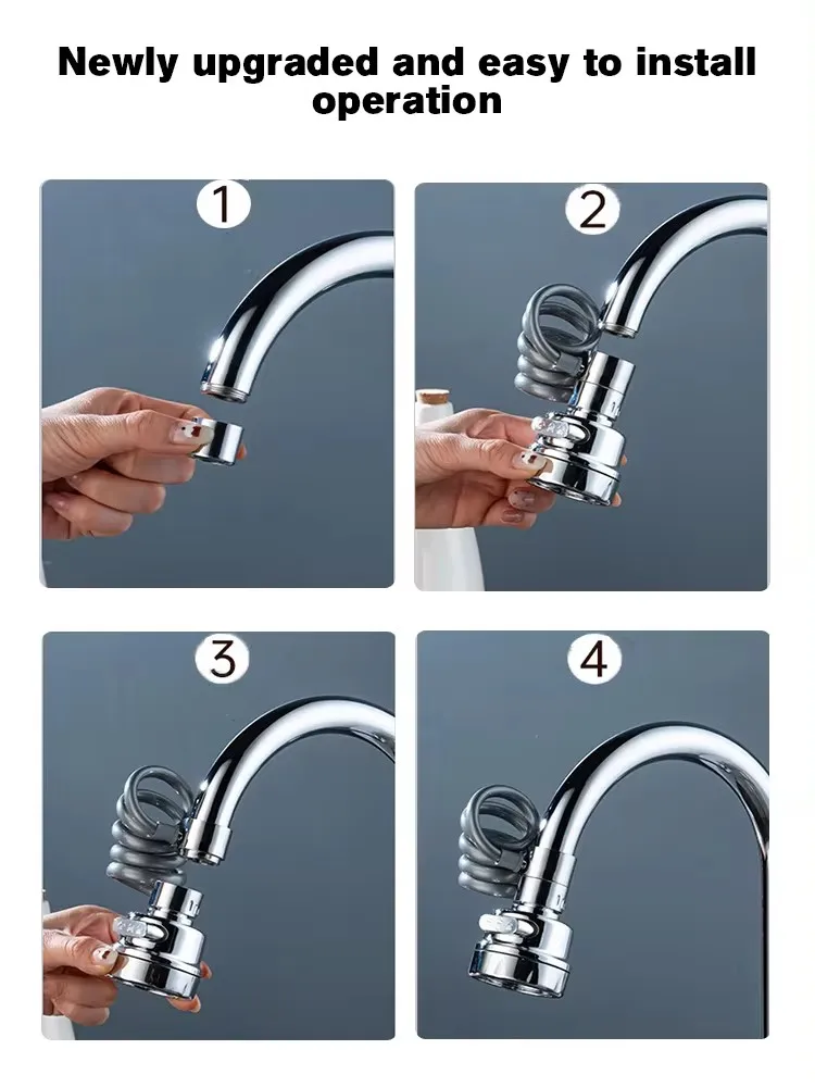 Multi-Mode Faucet Extender with Filter — 360° Rotatable 5 Multi-Mode Faucet Extender with Filter — 360° Rotatable - Image 5