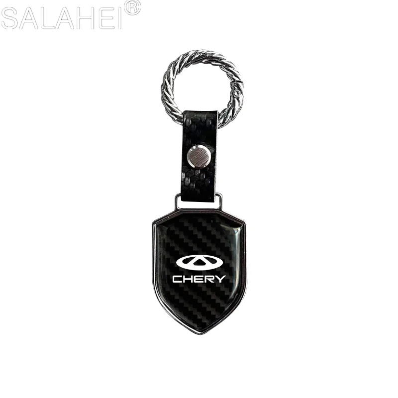 Chery Logo Shield Keychain in Red or Black 2 Chery Logo Shield Keychain in Red or Black - Image 2