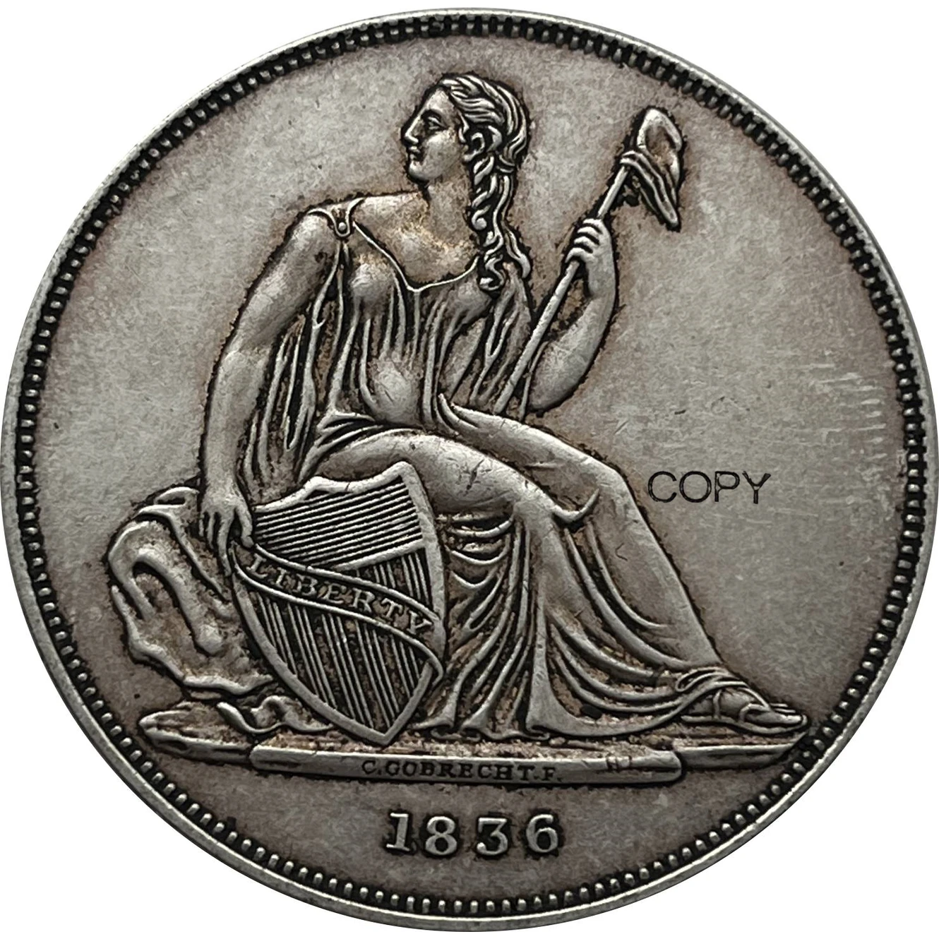 Antique Americana Liberty Replica Metal Art 5 Antique Americana Liberty Replica Metal Art - Image 5