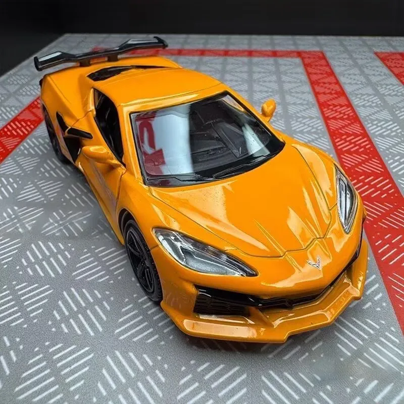 1:36 Chevrolet Corvette Z06 Diecast Model Orange 3 1:36 Chevrolet Corvette Z06 Diecast Model Orange - Image 3