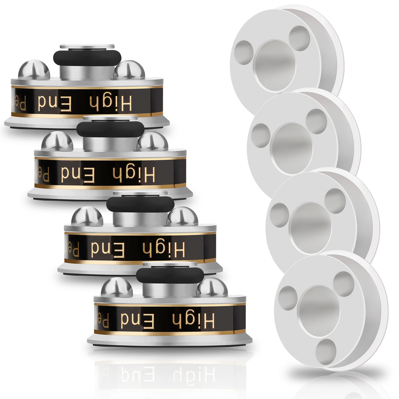 Premium Aluminum Speaker Feet with Vibration Isolation 5 Premium Aluminum Speaker Feet with Vibration Isolation - Image 5