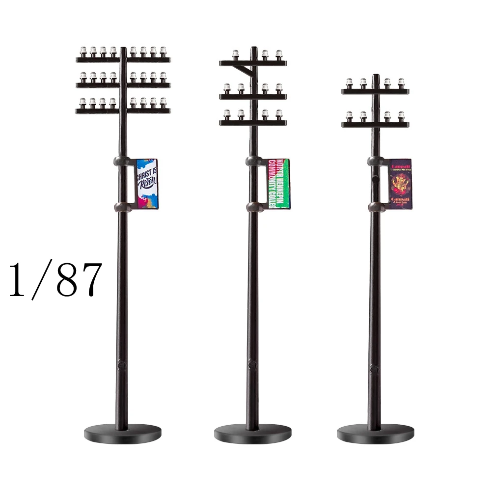 Mini Electric Utility Poles for Dioramas 8 Mini Electric Utility Poles for Dioramas - Image 8