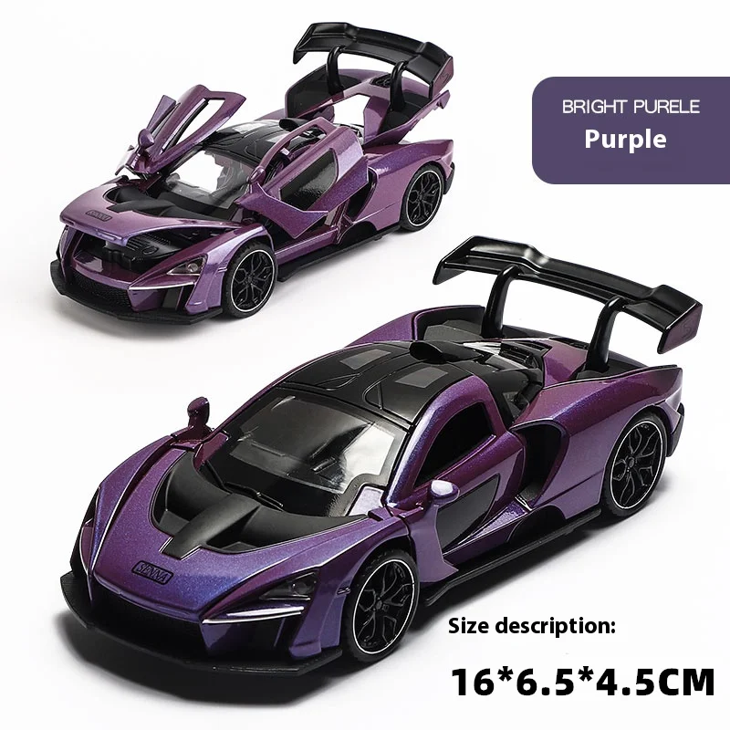 1/32 Diecast McLaren P1 Model in Purple 7 1/32 Diecast McLaren P1 Model in Purple - Image 7