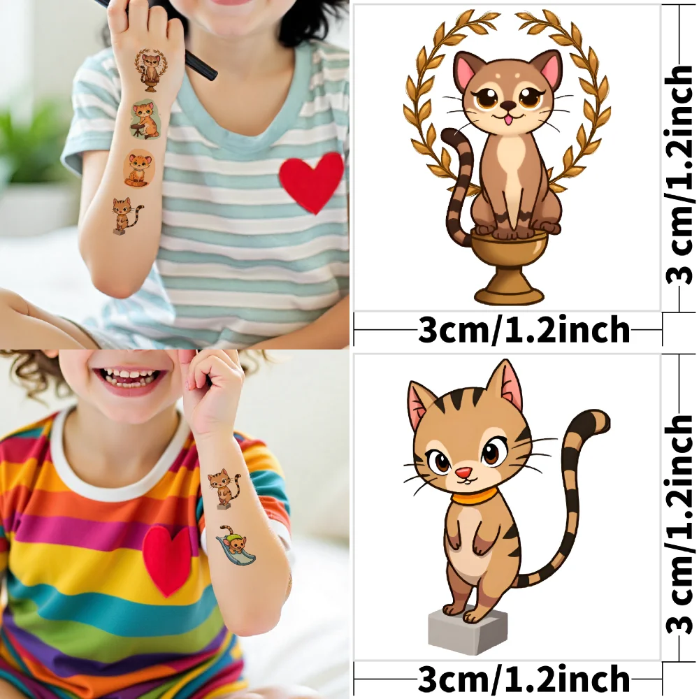 Colorful Cartoon Animal Temporary Tattoos Set 3 Colorful Cartoon Animal Temporary Tattoos Set - Image 3