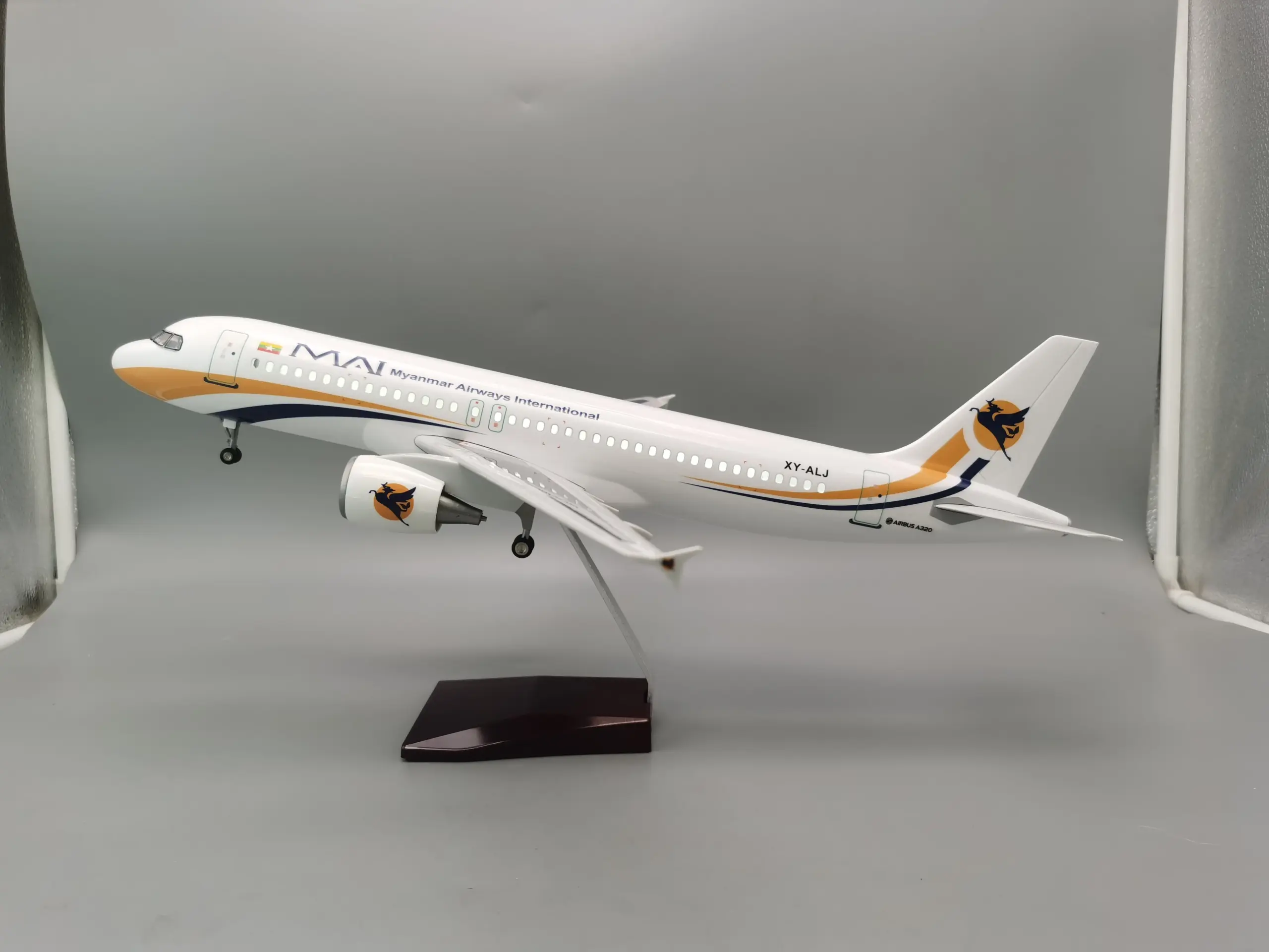 Myanmar Air Airlines A320 NEO Model 1/80 Scale 4 Myanmar Air Airlines A320 NEO Model 1/80 Scale - Image 4