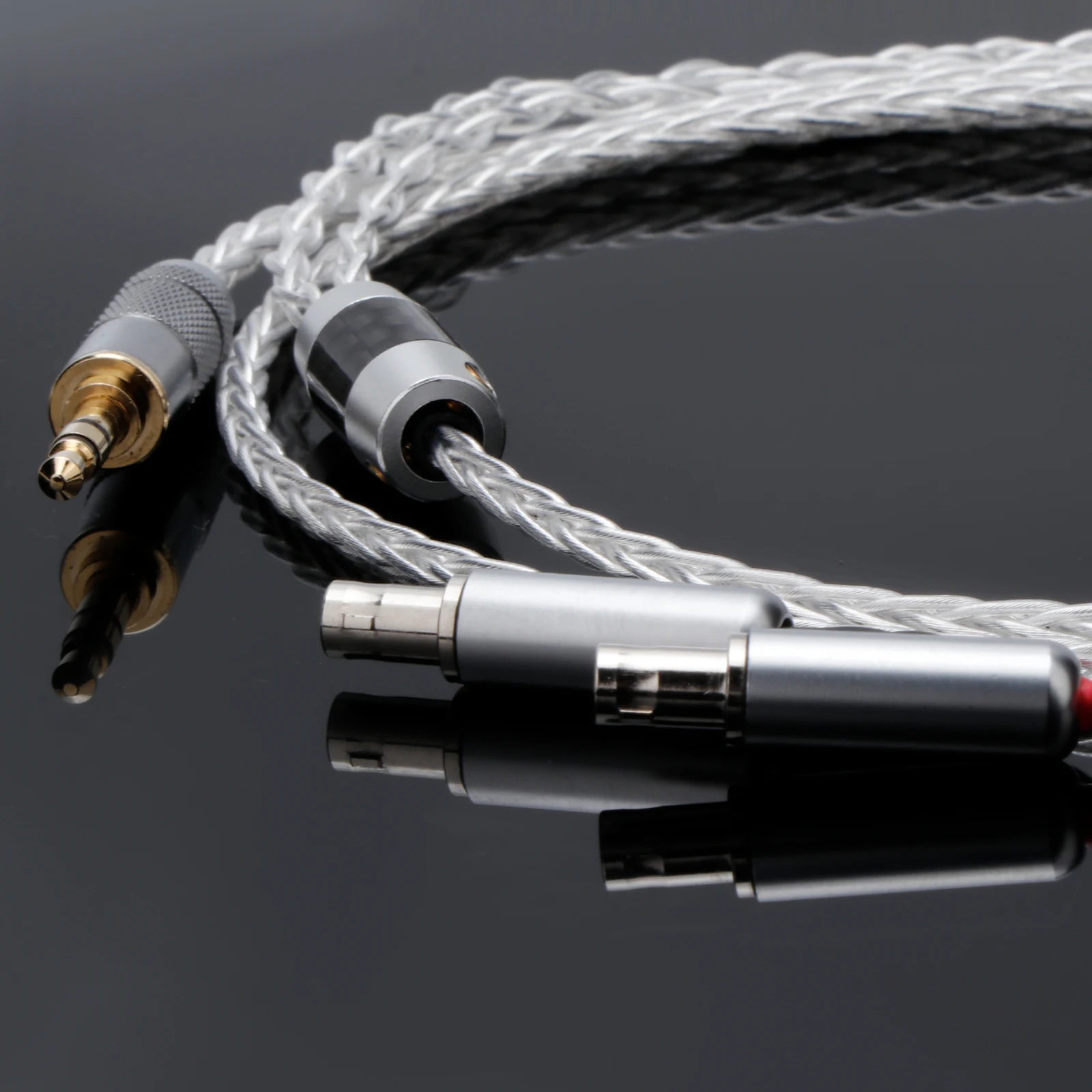 HD800 Compatible Upgrade Audio Cable with 8-Core OCC Silver Diagram 2 HD800 Compatible Upgrade Audio Cable with 8-Core OCC Silver Diagram - Image 2