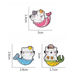 Cartoon Mermaid Alloy Brooch Collection for Adults 10 S25401e1fb3d3448fa64fe161ed7c9641m