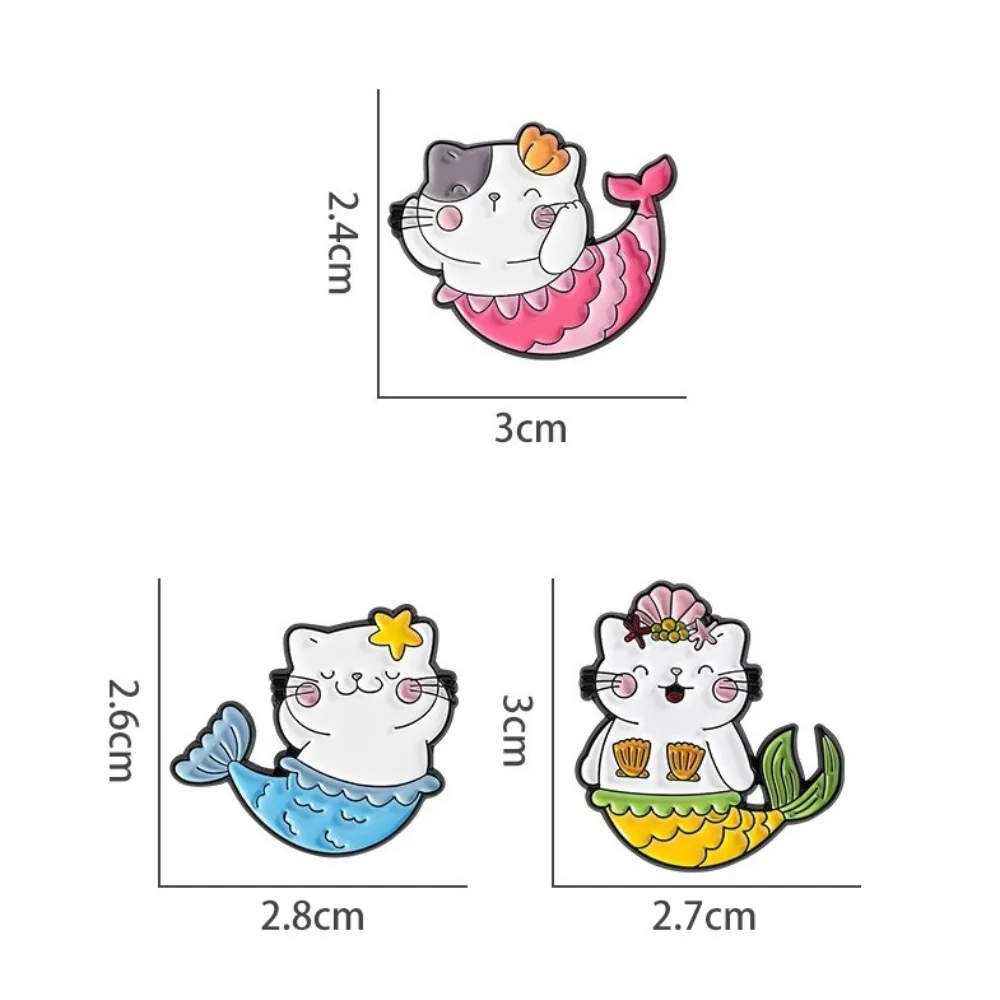 Cartoon Mermaid Alloy Brooch Collection for Adults 2 Cartoon Mermaid Alloy Brooch Collection for Adults - Image 2
