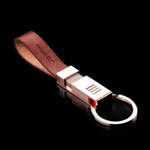 Luxury Stainless Steel Leather Keychain in Rose Gold 8 S2549c9554dd54f10afca7dc66f9ff359y