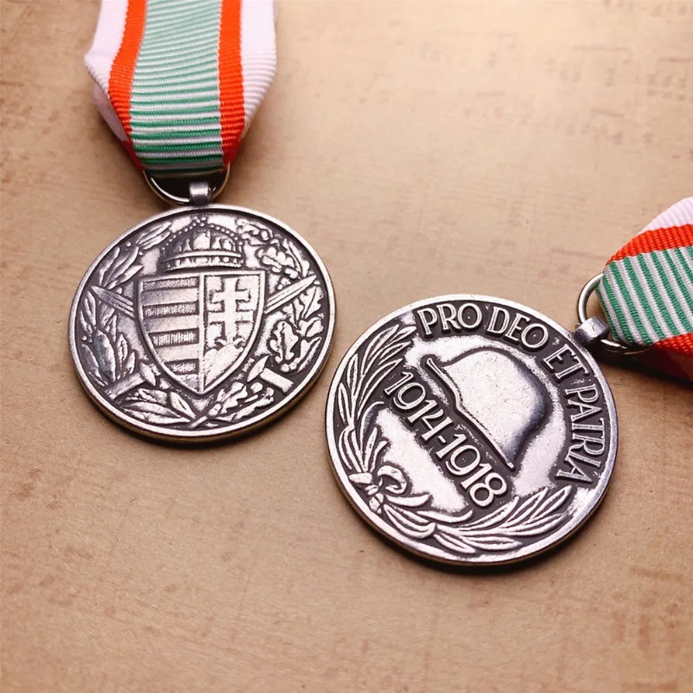 Vintage Silver WWI Commemorative Medal 4 Vintage Silver WWI Commemorative Medal - Image 4