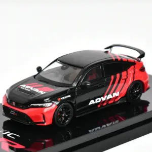 Red 1:64 Honda Civic FL5 Diecast Model 12 S258b7dd5b707493fa7295527b480a396X