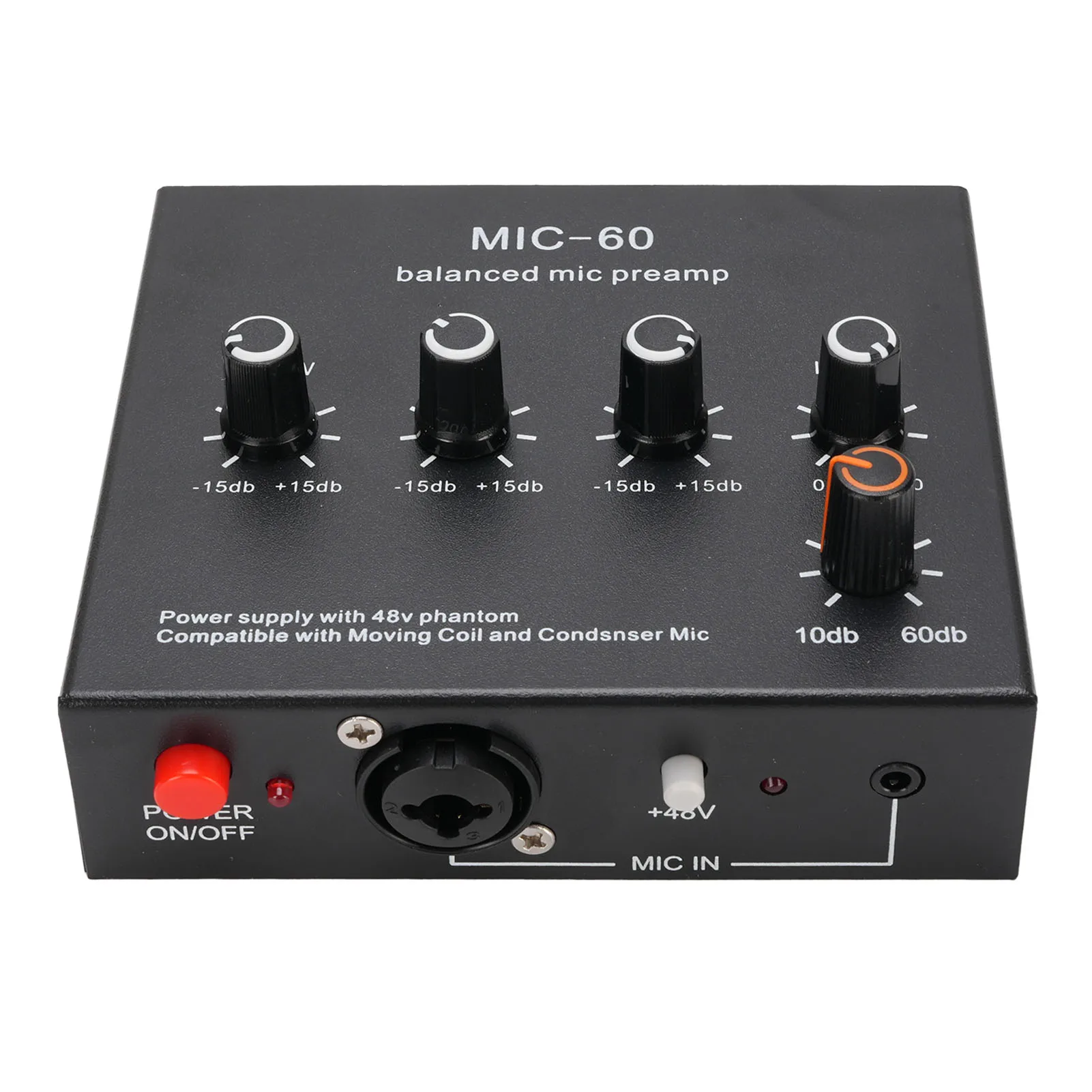 Professional Microphone Preamp with 60dB Gain 3 Professional Microphone Preamp with 60dB Gain - Image 3