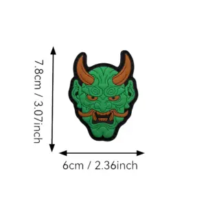 Japanese Hannya Mask Night Glow PVC Patch 17 S260ab5ed464b415da8491f7a5834e94br
