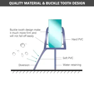 Transparent Shower Door Seal Strip for 4-6mm Glass 13 S261f49369a214270979b37ad45c6f26dw