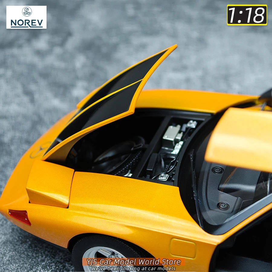 Mercedes-Benz C111/II 1/18 Diecast Model Yellow 4 Mercedes-Benz C111/II 1/18 Diecast Model Yellow - Image 4