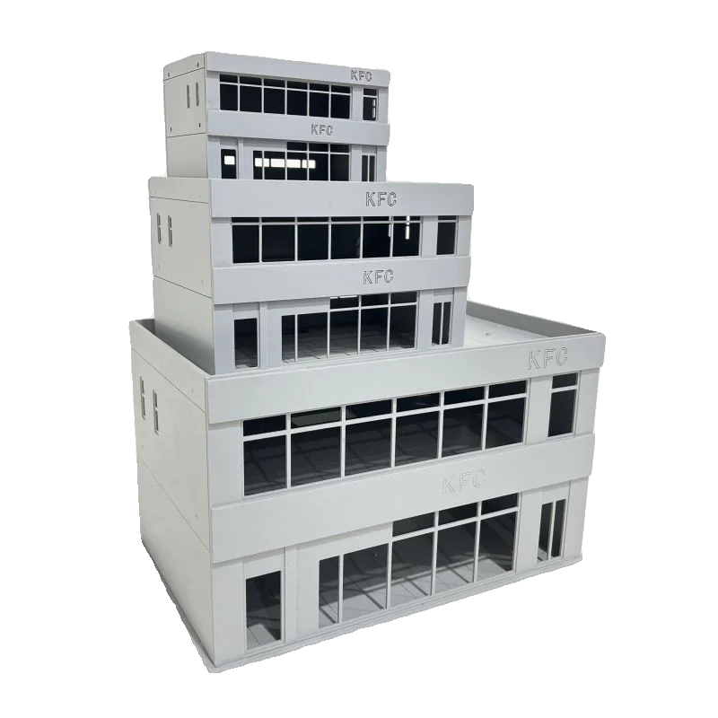 Miniature Modern McDonald's Restaurant Model in 1:64-150 4 Miniature Modern McDonald's Restaurant Model in 1:64-150 - Image 4