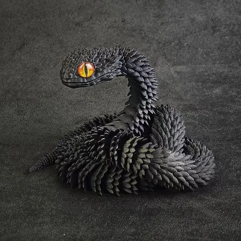 Lifelike Articulated Snake Model - 30cm 3 Lifelike Articulated Snake Model - 30cm - Image 3
