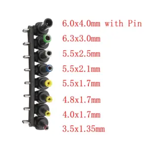 Universal DC Power Male Connector Set with 8 Sizes 12 S2698d99caca84b07b0632540dc12d91bz
