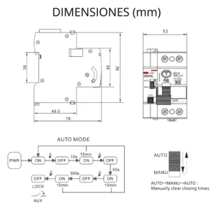 40A Digital Differential Breaker with RS485 Modbus 8 S26a3ee85844b43438be0e6e2cf0b07bc3