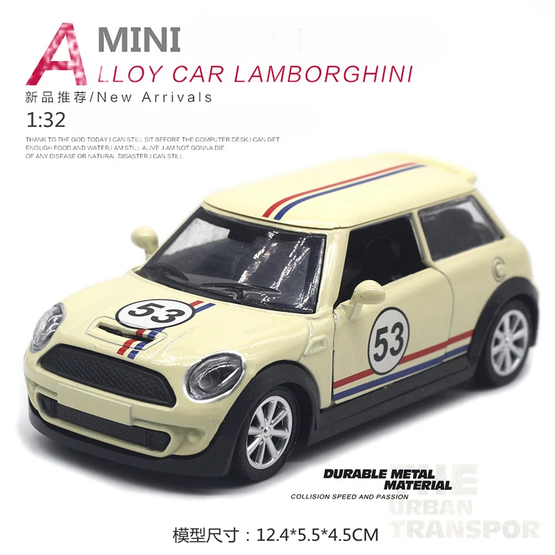Blue 1:32 Scale Mini Cooper Diecast Model 5 Blue 1:32 Scale Mini Cooper Diecast Model - Image 5