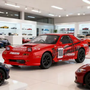 Vibrant Yellow Mazda RX7-FC Diecast Model 14 S26bb9fe772d44dfaa38f3124d3be2bbe8