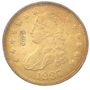 Vintage 1837 Capped Bust Quarter Replica Coin