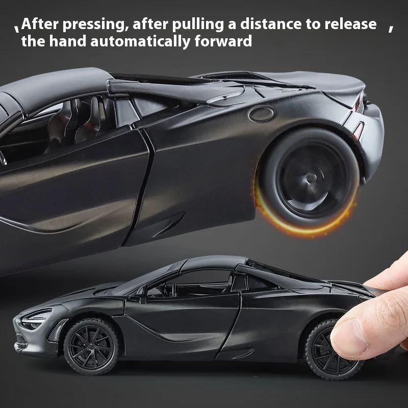 1:32 McLaren 720S Diecast Model with Lights 3 1:32 McLaren 720S Diecast Model with Lights - Image 3