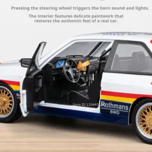 BMW M3 E30 1:24 Diecast Miniature Model 13 S26da3181cb7c467b88aa1354c44dbcd6T