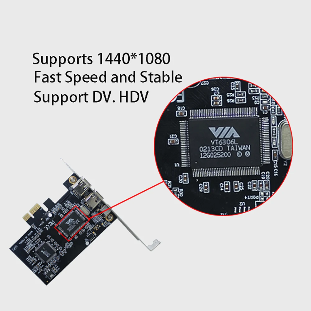 PCIe to IEEE 1394 FireWire Expansion Card 3 PCIe to IEEE 1394 FireWire Expansion Card - Image 3