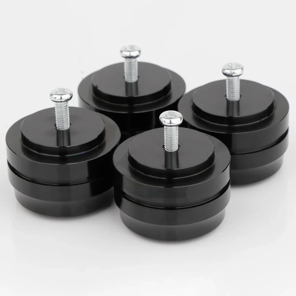 Black Aluminum Support Feet for Audio Equipment 2 Black Aluminum Support Feet for Audio Equipment - Image 2