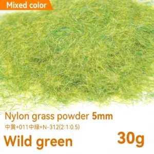 Vibrant 5mm Flock Plant Grass Powder Set 19 S26f7cea74b724107b58235632175c418y