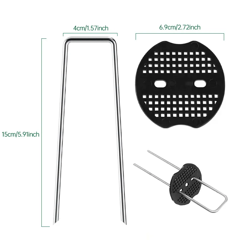 Galvanized Steel Garden Staples (10-20cm) 2 Galvanized Steel Garden Staples (10-20cm) - Image 2