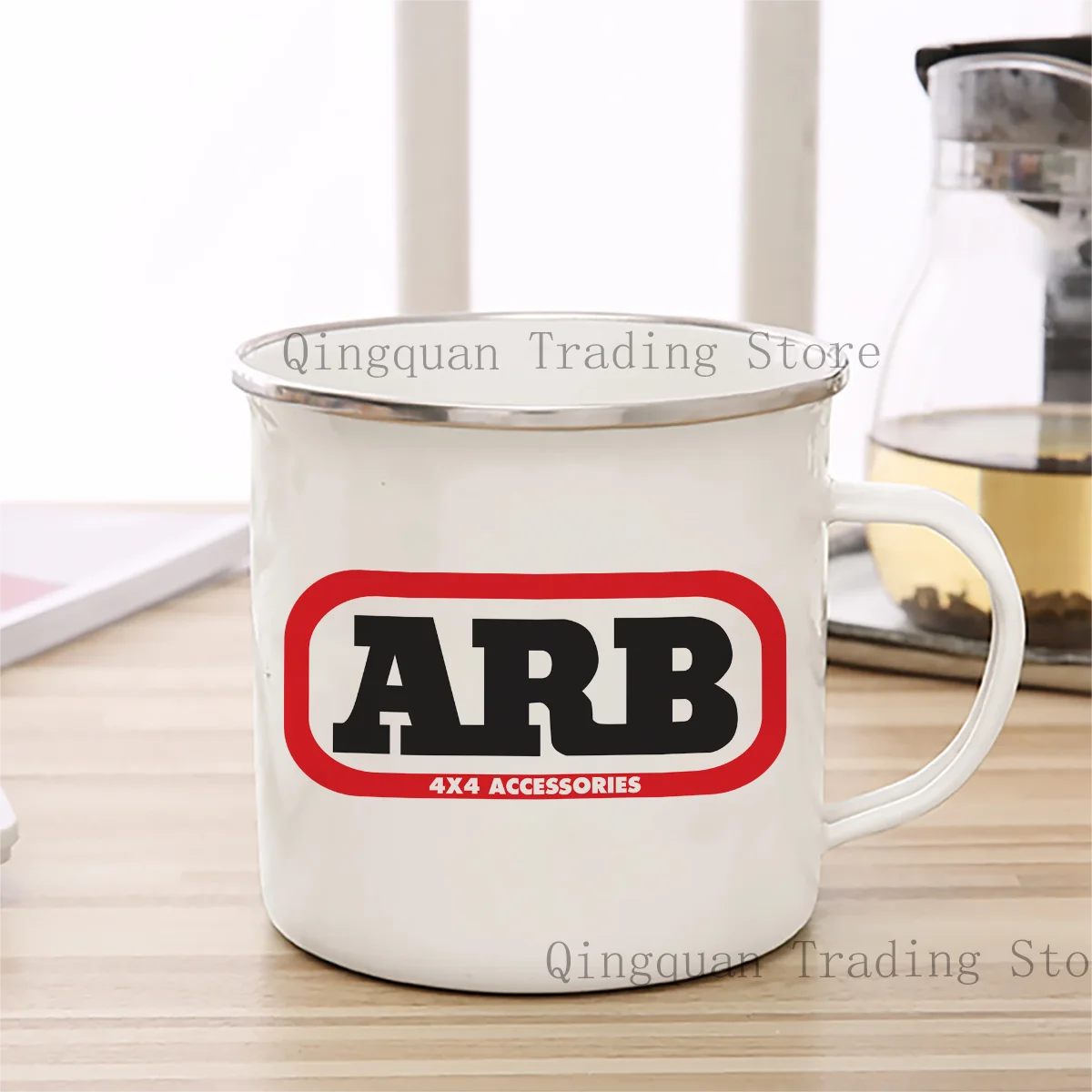 Vintage ARB 4x4 Enamel Coffee Mug 3 Vintage ARB 4x4 Enamel Coffee Mug - Image 3