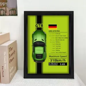Green AMG GTR PRO 1:32 Scale Diecast Model Display