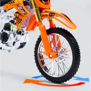 1:10 Scale KX450 Alloy Off-Road Motorcycle Model 13 S27326c691a6d434b80e5869c4b023e498