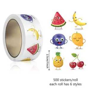Colorful Cartoon Fruit Stickers Set of 500 16 S274967258c754a05bd6a1de12c8982c6i