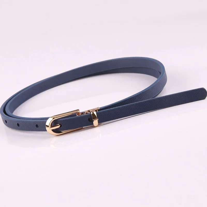 Women's Faux Leather Slim Belt Collection 7 Women's Faux Leather Slim Belt Collection - Image 7