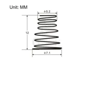 Guitar Bridge Spring Set 10 pcs 12mm 6.5mm/4.5mm 12 S27a89351b6a14959a352060fd9c9c630c