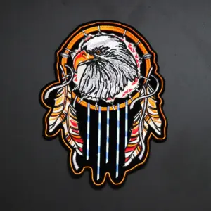 Big Dream Catcher Eagle Iron-On Patch 28.5x21.5 cm
