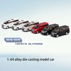 1:64 Diecast Alloy Model Car ALPHARD 2018-2019 Style Limited Edition High Detail Scale Collectible Desktop Display Gift